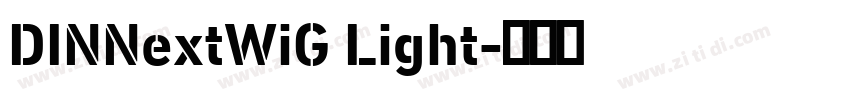 DINNextWiG Light字体转换